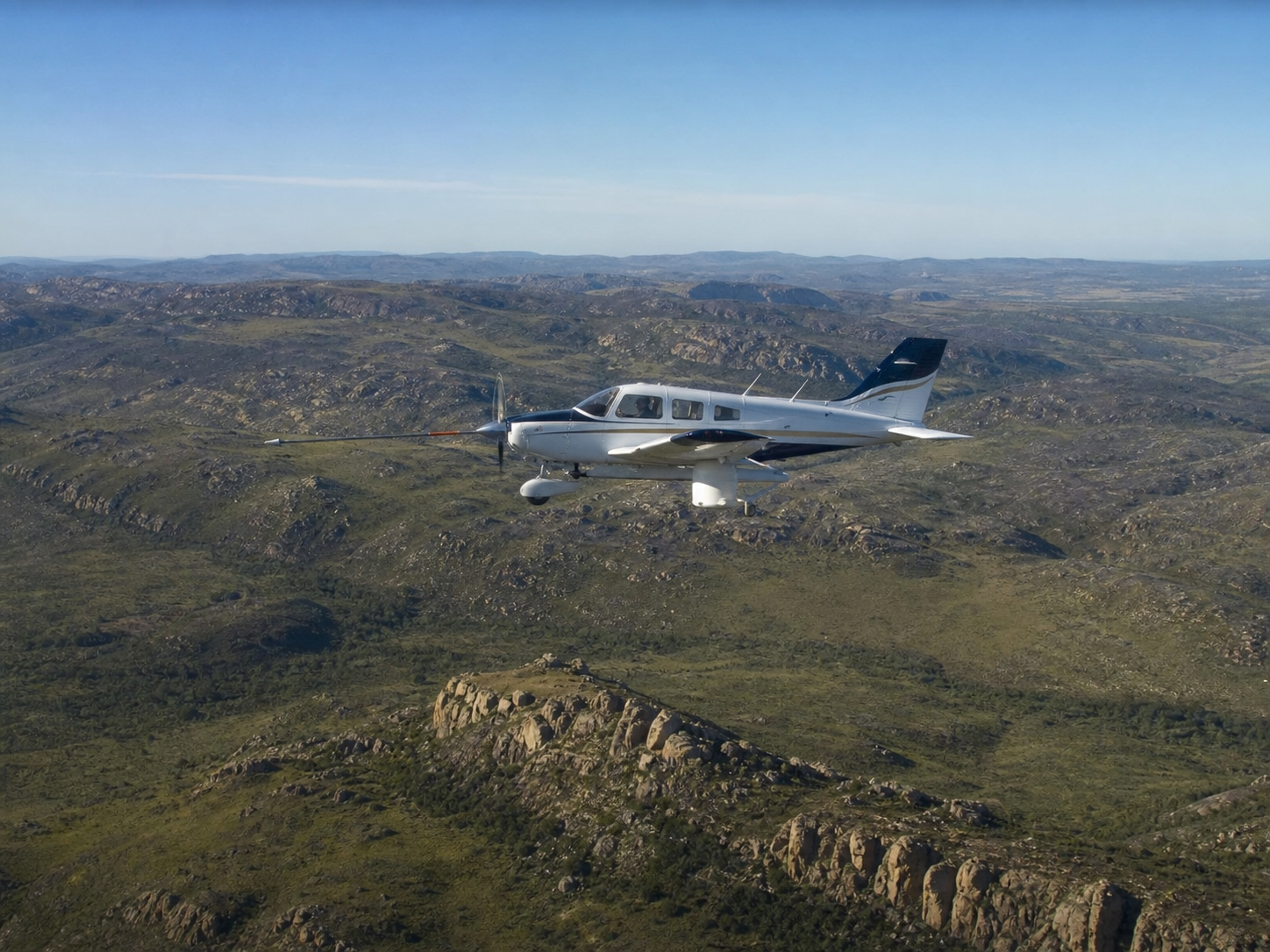 Levantamento aerogeofísico sobre terreno brasileiro